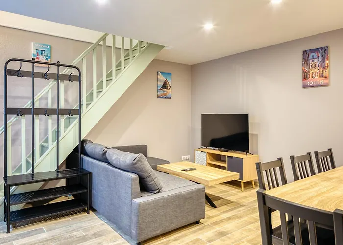 L'esprit Normand Chaleureux Fraichement Renove Proche Chu Apartment Rouen